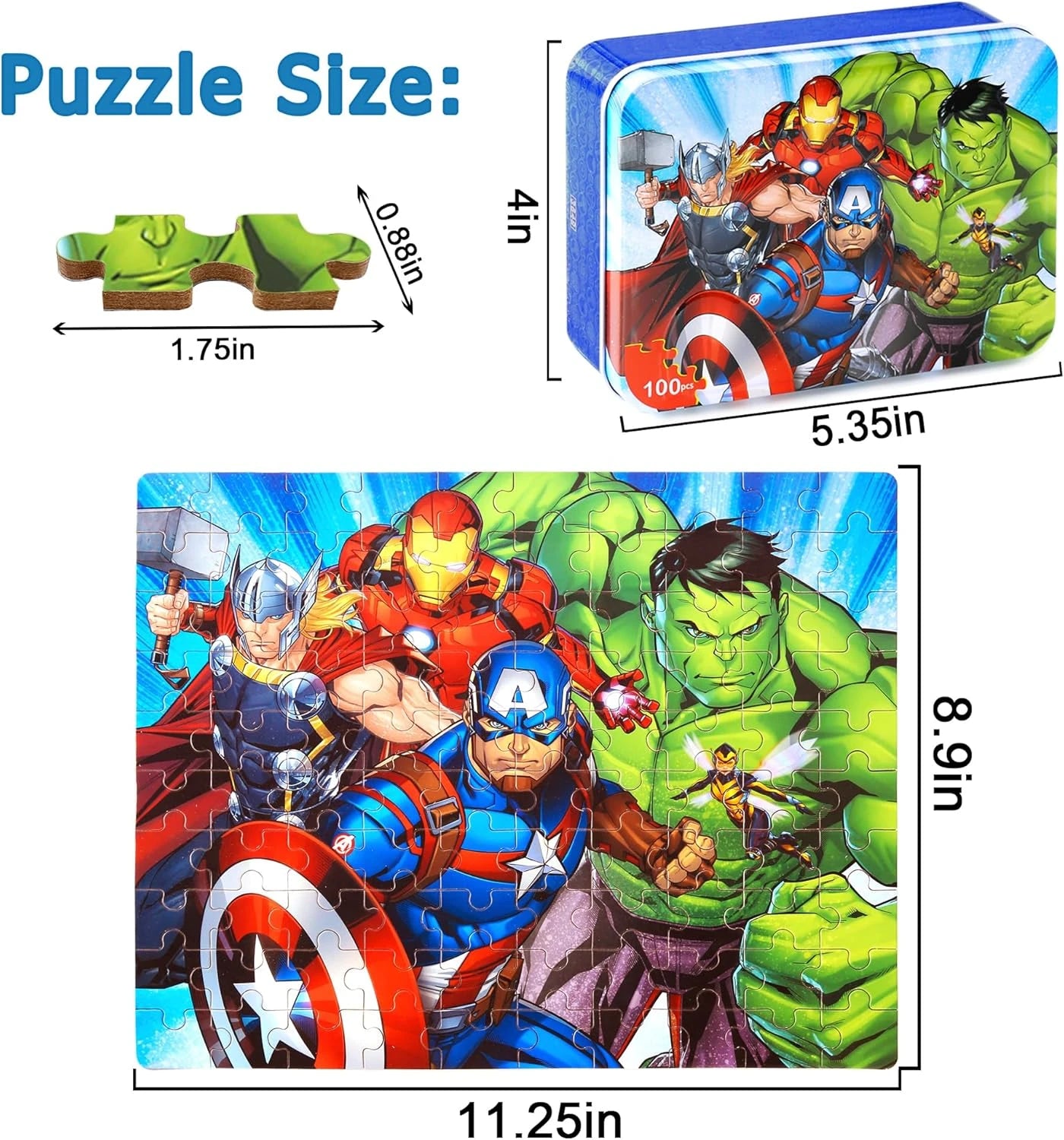 Superhero Puzzle Set
