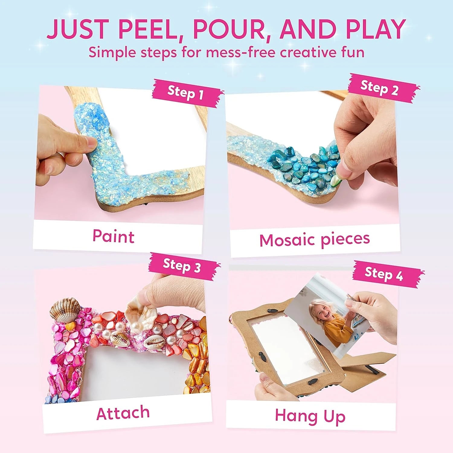 Mosaic Photo Frame Kit