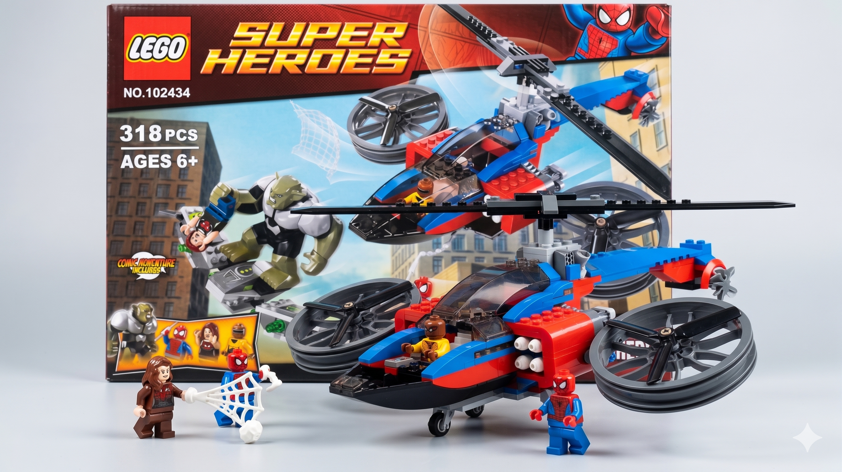 LEGO Spider-Man Helicopter Set