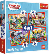 Click to see full view TREFL Thomas and Friends Amazing Thomas 4-in-1 Puzzle Set 71-Pieces