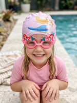 Kids' Fun Character Swimming Set: Cap & Goggles