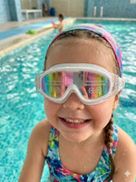 Kids' Panoramic Anti-Fog Swimming Goggles with Mirrored Lenses