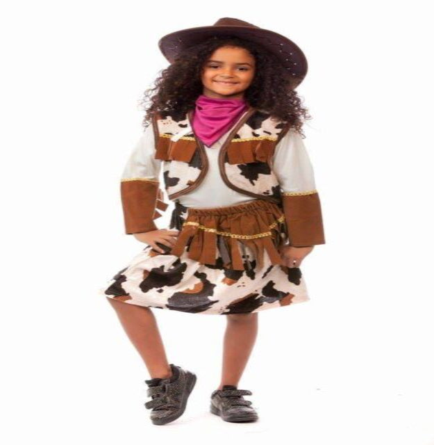 COW GIRL COSTUME CHILDREN SET