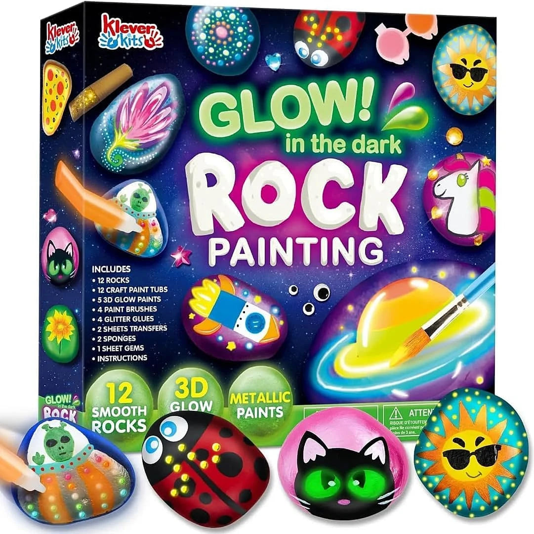 Glow in the Dark Rock Painting