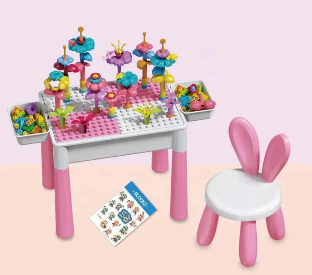 Flower Building Blocks Table