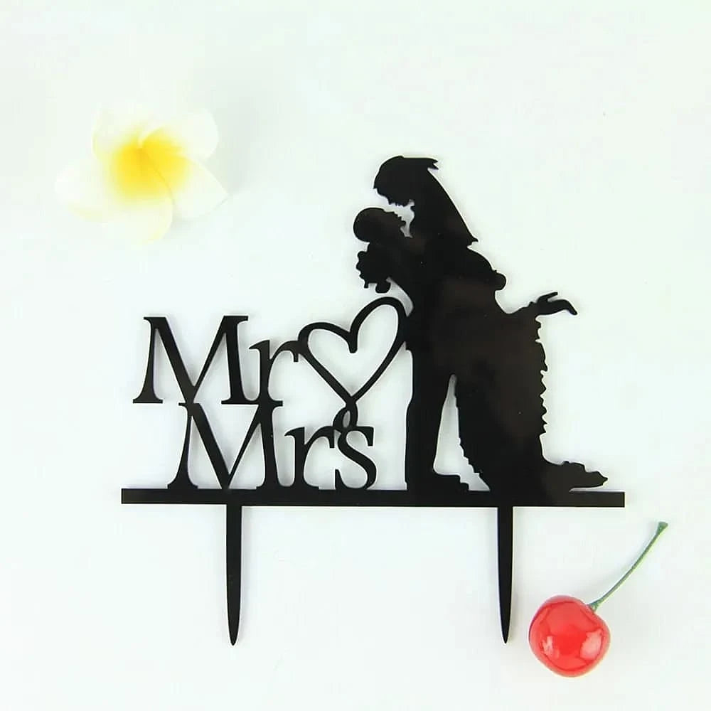 Mr & Mrs Cake Topper