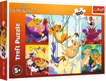 Trefl 16478 The Lion King, Bold Lion King 100 Elements Colourful Puzzle with Heroes of the TV Series, Creative Entertainment, for Children