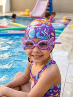 Kids' Fun Character Swimming Set: Cap & Goggles