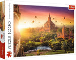 Trefl 10720 Bagan, 1000 Elements Buddhist, Sunset, DIY, Creative Entertainment, Fun, Classic Puzzles
