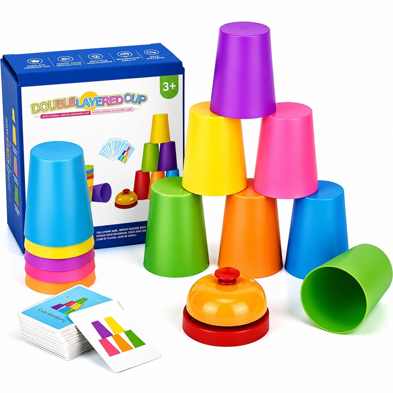 Double Layered Educational Cup Game