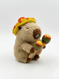Plush Capybara with Maracas
