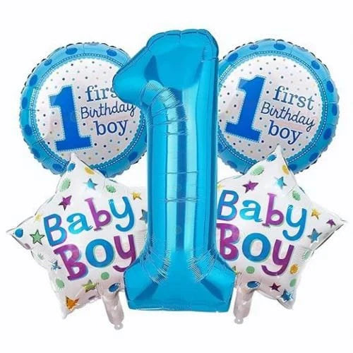 First Birthday Balloon Set