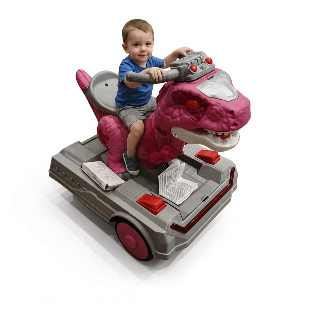 Pink Dinosaur Ride-On