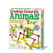 4M Animals Creative Straw Kit