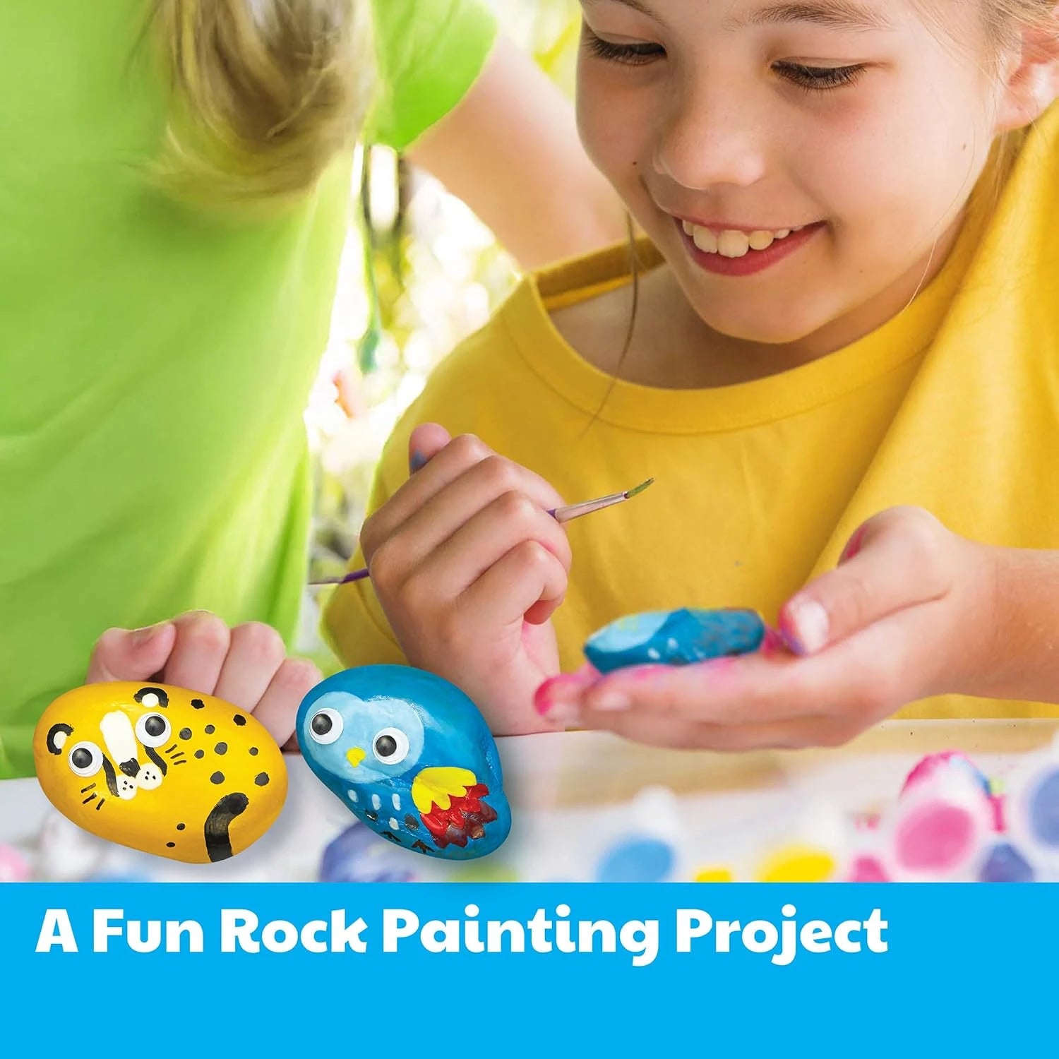 Magical Animal Rock Painting