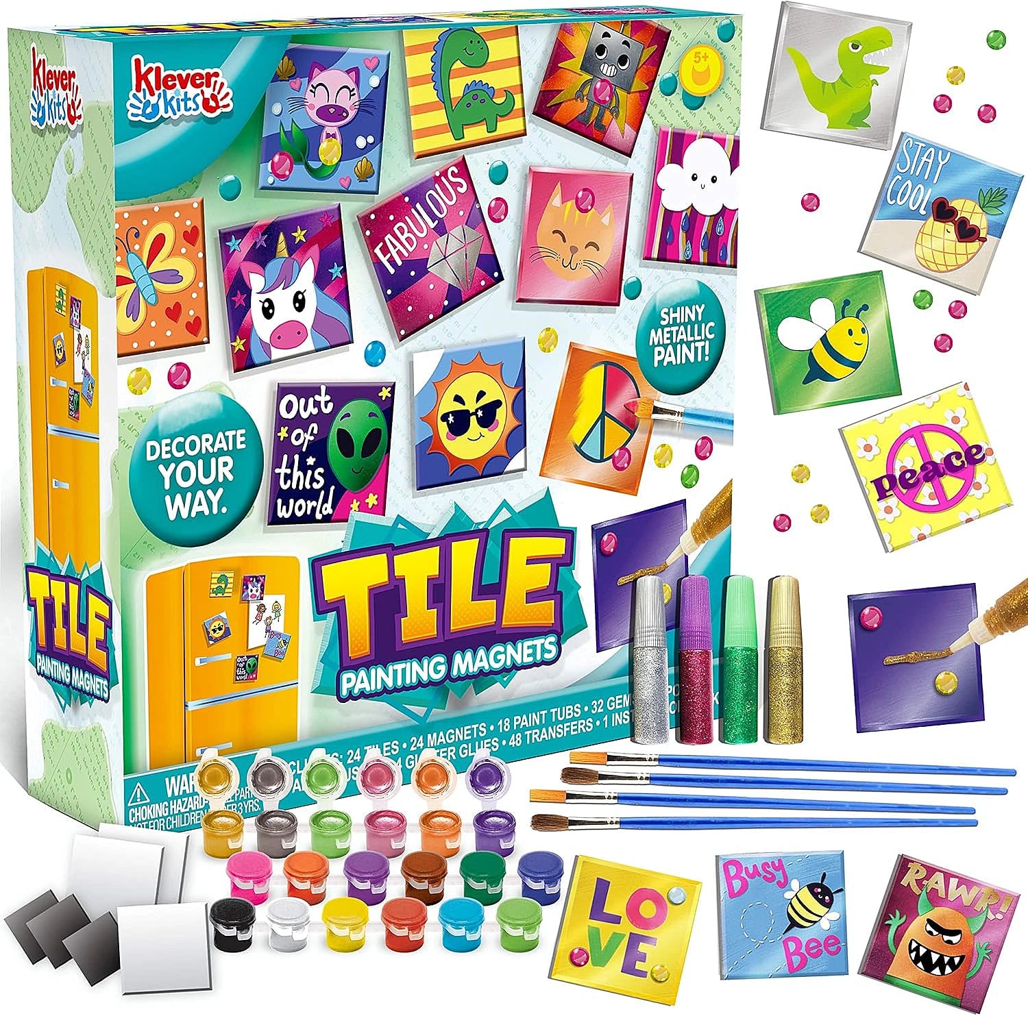 Klever Tile Painting Magnets