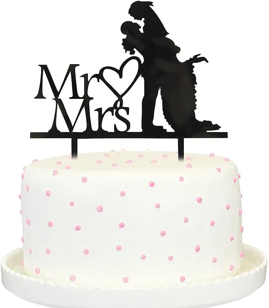 Mr & Mrs Cake Topper
