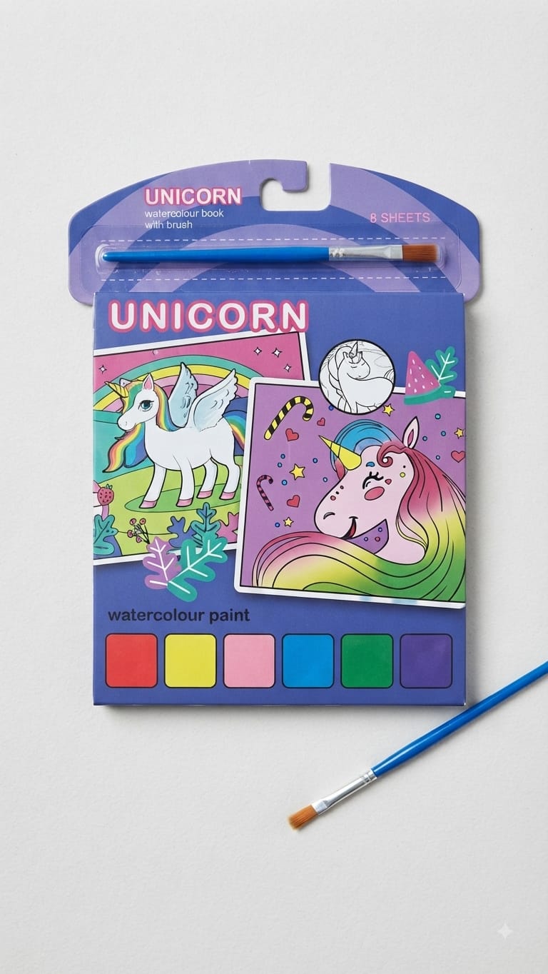 Unicorn Watercolour Book