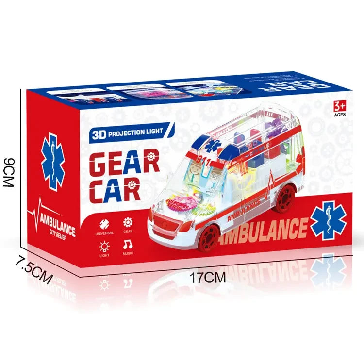 3D Projection Ambulance Car