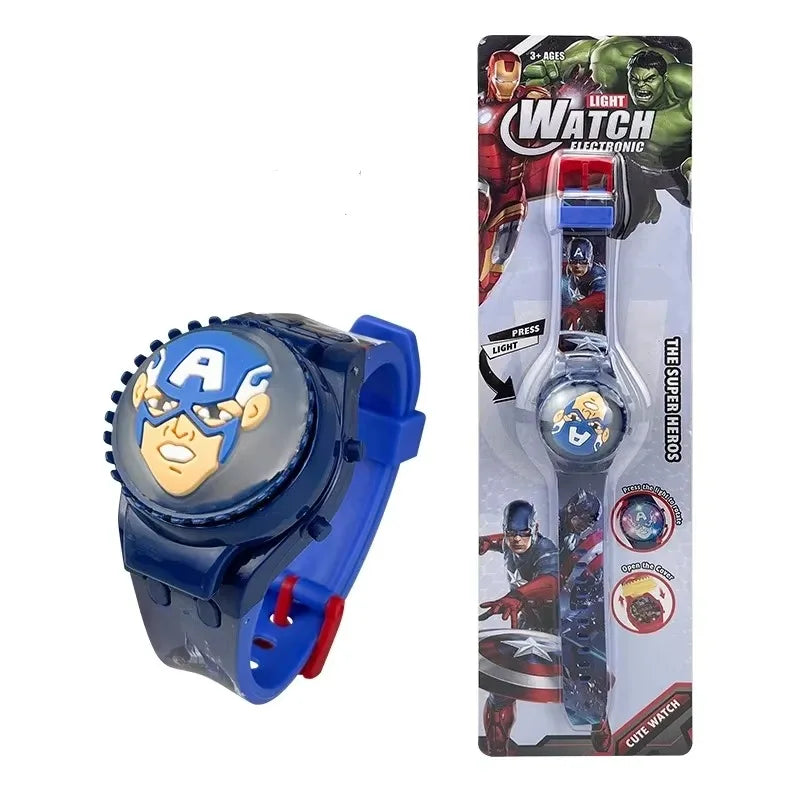 Digital Kids Watch with -Theme, Round Plastic Case,