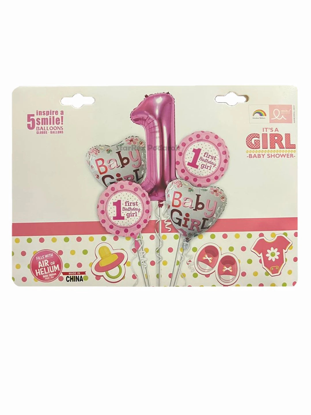 Baby Girl Balloon Set