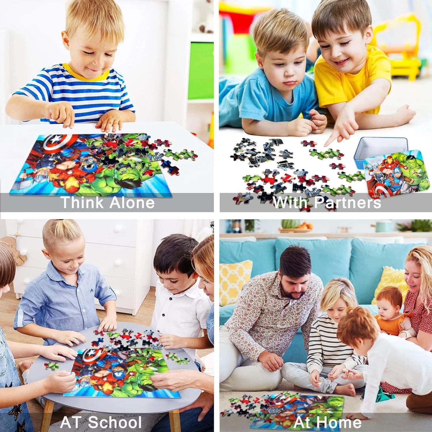 Superhero Puzzle Set