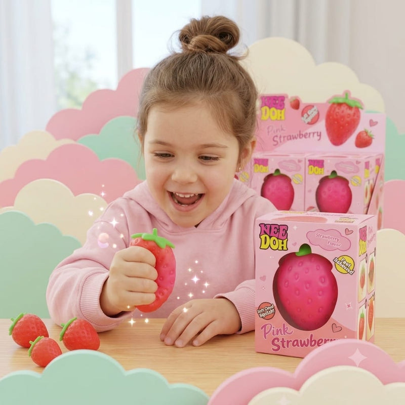 Nee Doh Pink Strawberry