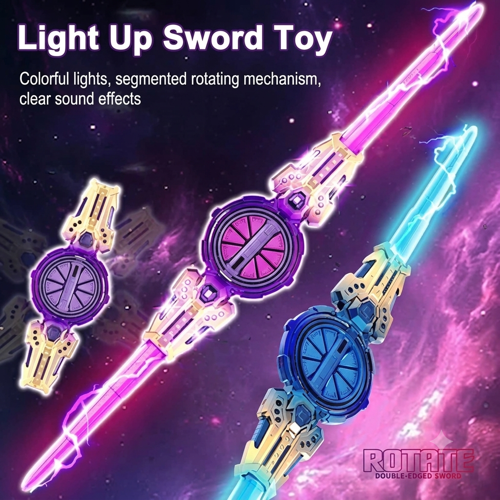 Spinning Lightsaber Double-Headed Sword