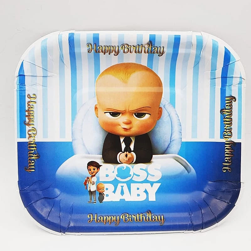 Boss Baby Birthday Plates