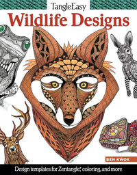 TangleEasy Wildlife Designs Coloring Book