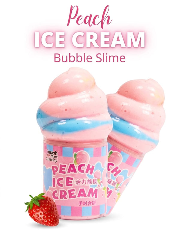 Peach Ice Cream Bubble Slime