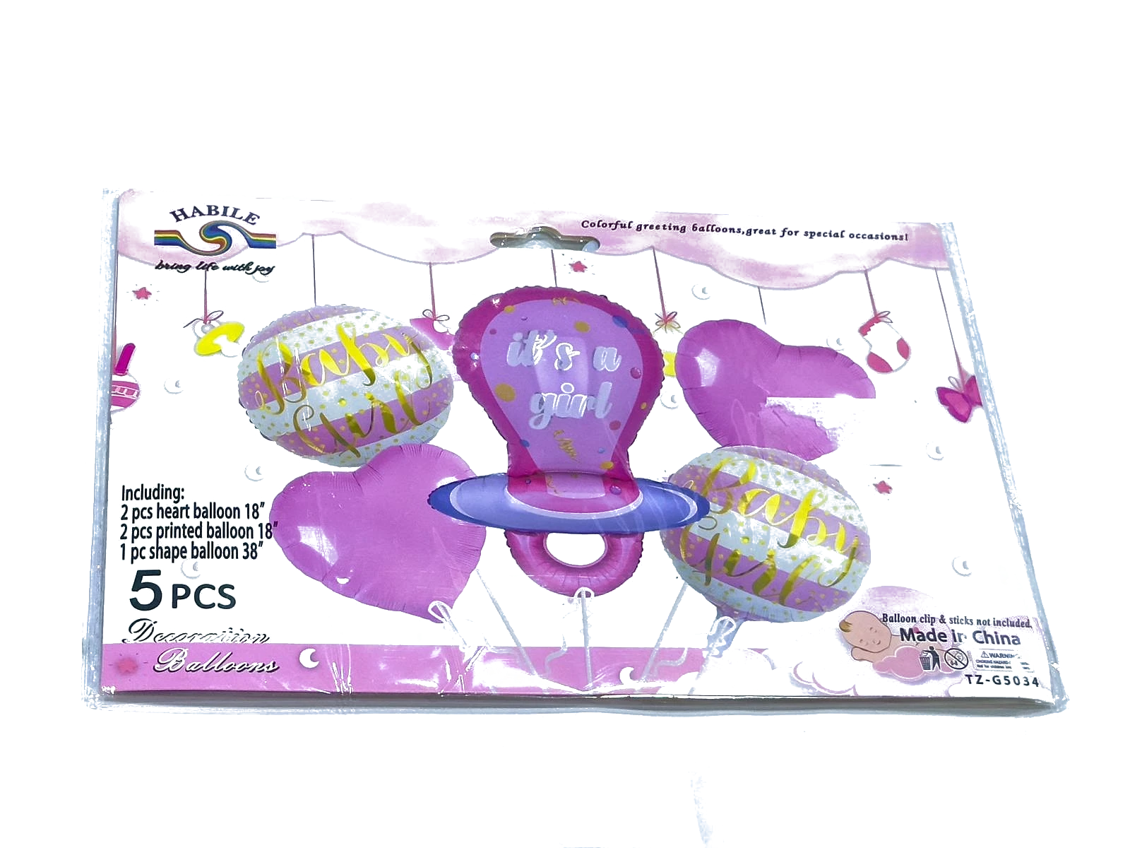 Baby Girl Balloon Set