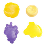 Child holding a fruit squishy fidget toy