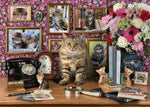Assembled Ravensburger cats puzzle, 70×50 cm