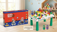 2D/3D screw mosaic construction table set with drill – box front (336-20)