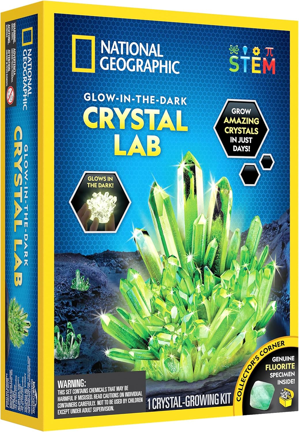 Blue Marble glow-in-the-dark crystal growing kit box
