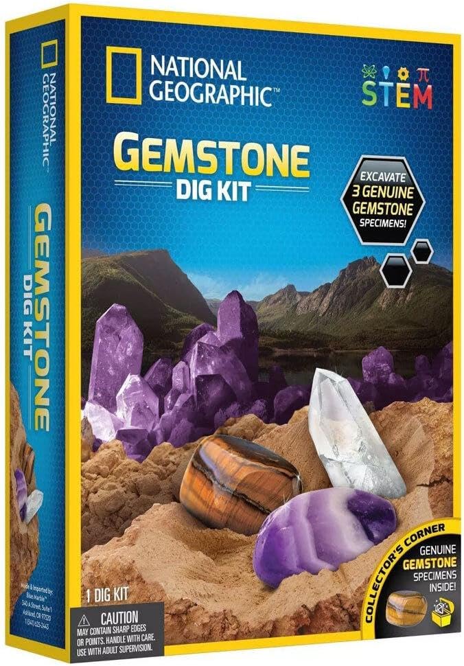National Geographic Gemstone Dig Kit box front