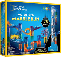 Blue Marble marble run with motorized spiral elevator set packaging