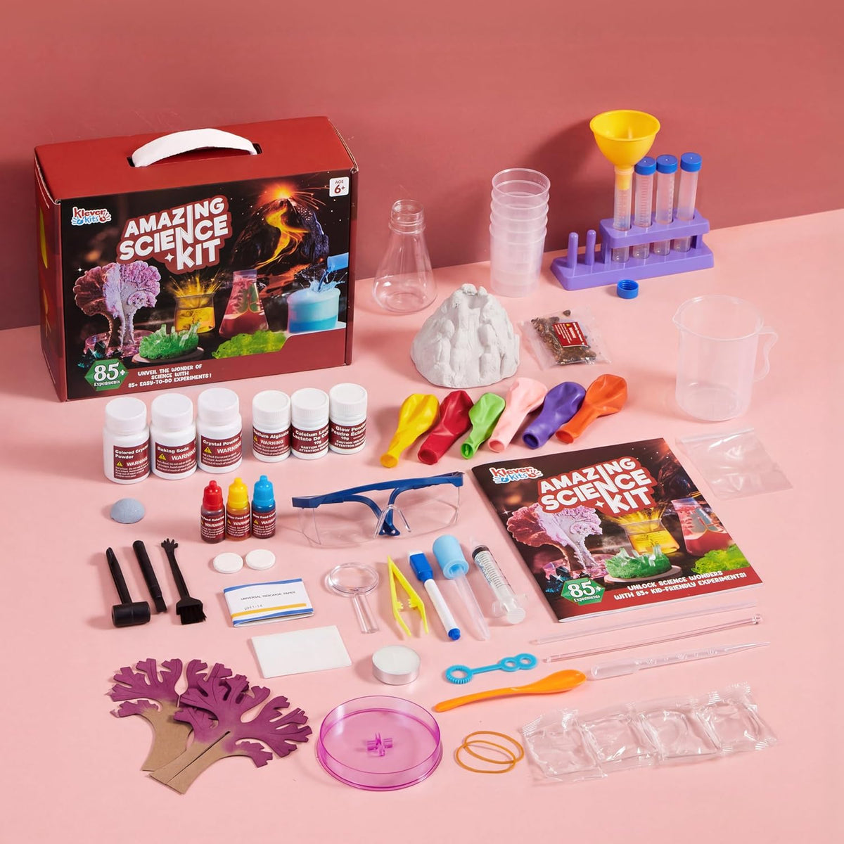 Klever Kits Amazing Science Kit, 85+ Experiments