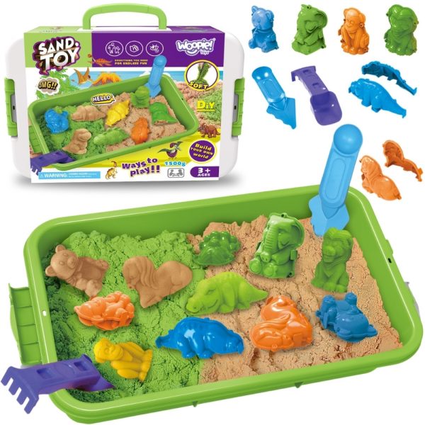 Woopie Toys kinetic sand set with handled container