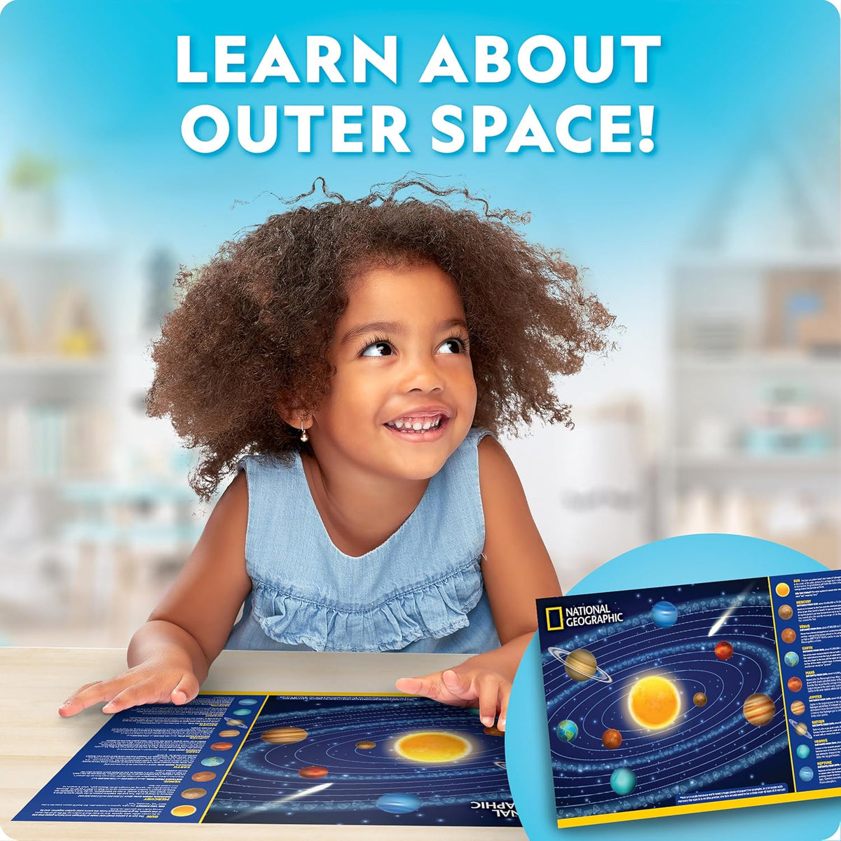 Constellation cards and painting supplies in the Blue Marble kit