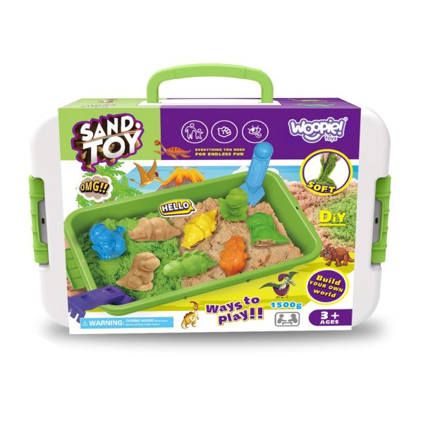 Woopie Toys Kinetic Sand Set, 1,500 g, 2 Colours