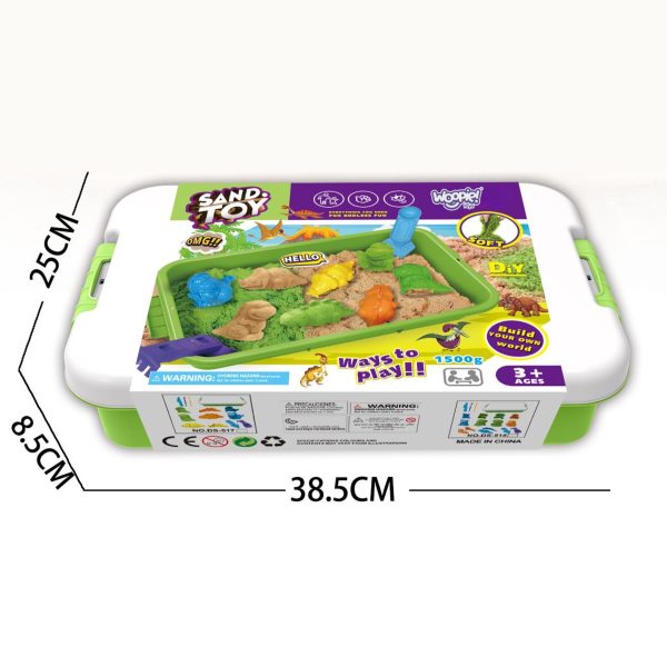 Woopie Toys Kinetic Sand Set, 1,500 g, 2 Colours