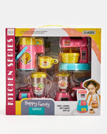 Happy family four-piece kitchen playset