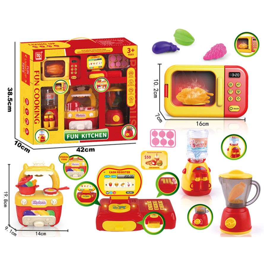 Fun Kitchen playset accessories and play food