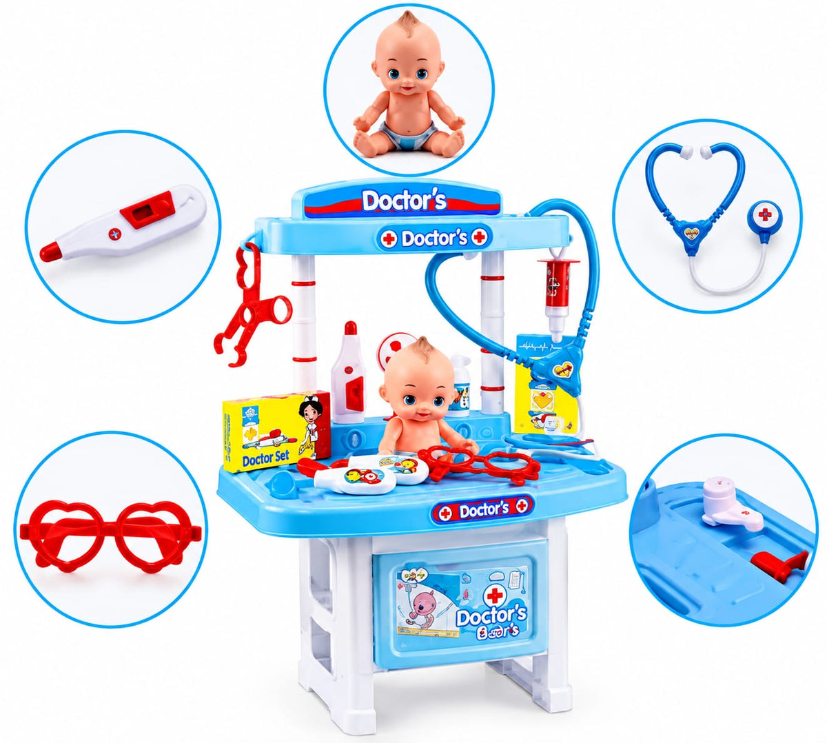 19-Piece Doctor Playset with Doll