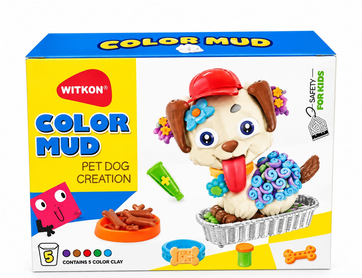 WITKON veterinary modeling clay playset with dog figure