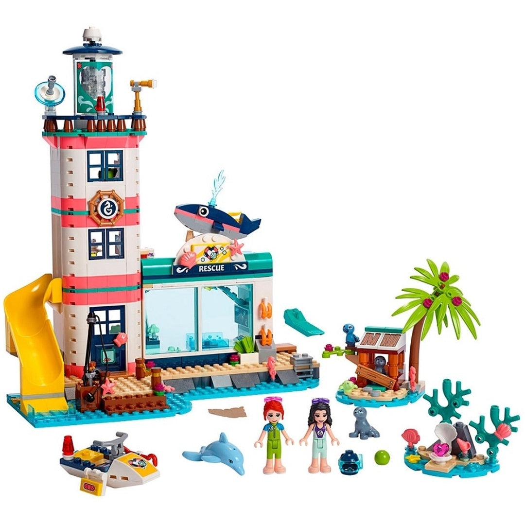 Marine Animal Rescue Lighthouse Building Set, 639 Pieces
