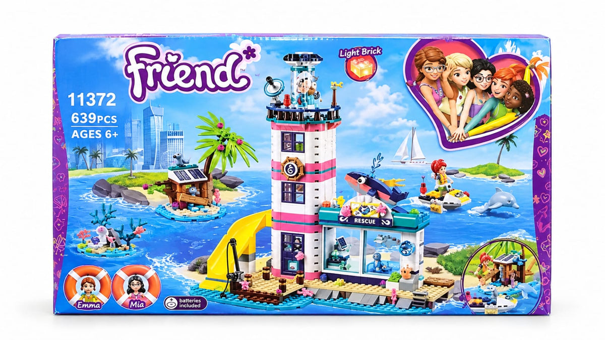 Marine animal rescue lighthouse building set, item 11372