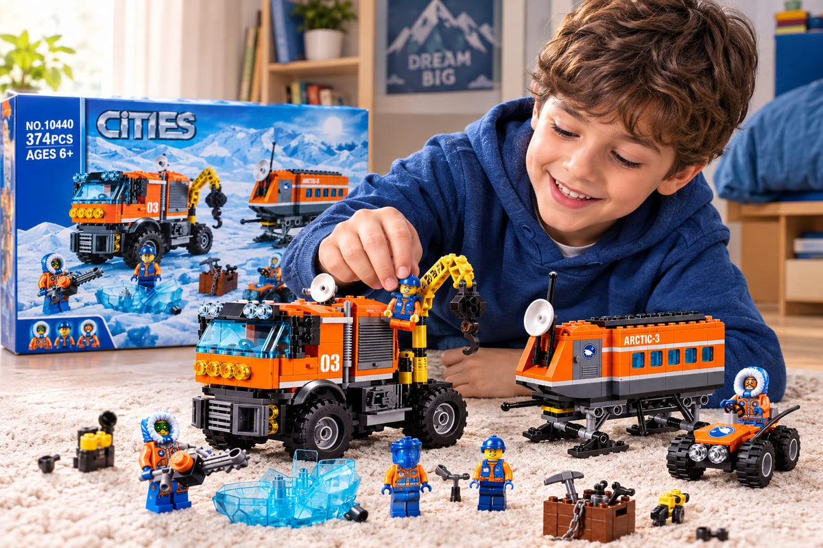 Arctic Exploration Building Set, 374 Pieces, 3 Figures